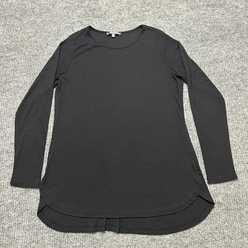 Lisa Rina Collection Womens Light Sweater L Large Black Long Sleeve